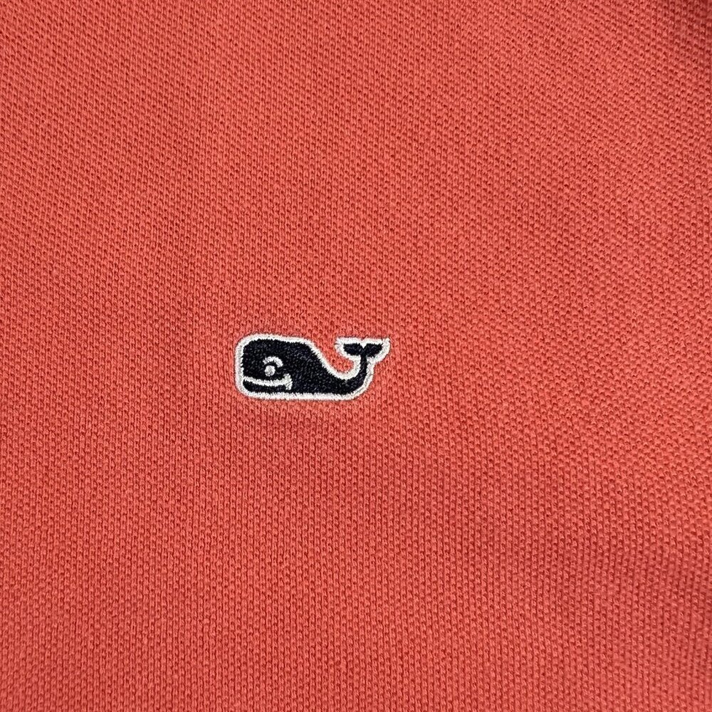 Vineyard Vines Polo Shirt Mens Size‎ Large Orange Coral Lightweight Cotton - Picture 5 of 8